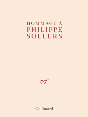 cover image of Hommage à Philippe Sollers